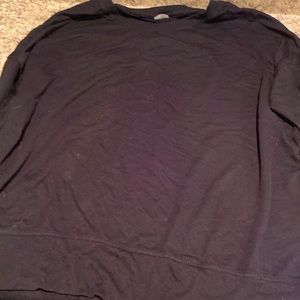 Plain black long sleeve